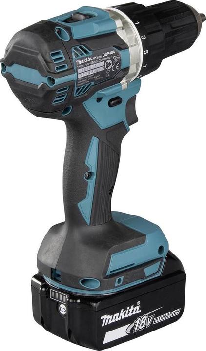 Image du produit Makita DDF484RTJ Perceuse-visseuse sans fil, 18 V, 2x 5,0 Ah Li-Ion, 54 (Fonctionnement sur batterie)