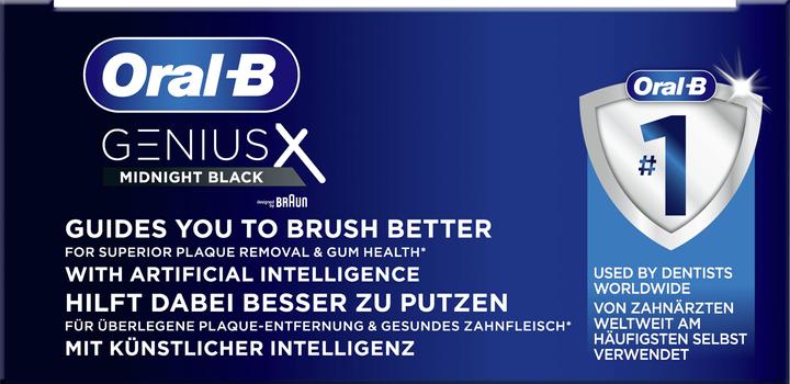 Image du produit Oral-B Brosse à dents électrique Genius X Black (Brosse à dents oscillo-rotative)