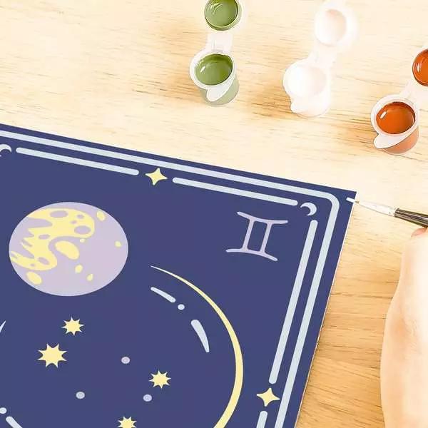 Immagine prodotto Ravensburger CreArt - Pittura per numeri 23742 - Segno zodiacale: Gemelli, segno zodiacale Gemelli - dal 14