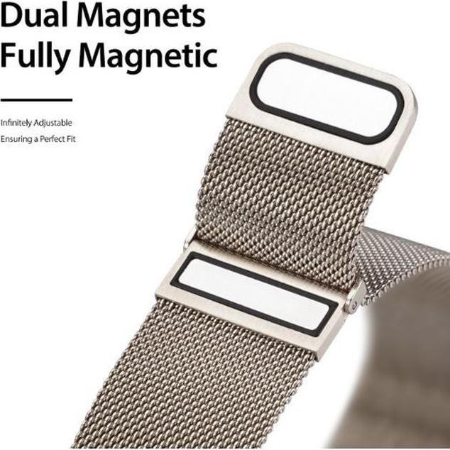 Image du produit Dux Ducis Bracelet de remplacement en acier inoxydable Milanese Series (45 mm, 22 mm, Acier inoxydable)