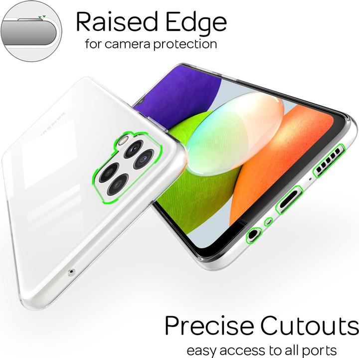 Immagine prodotto Nalia Custodia per cellulare in silicone trasparente (Samsung Galaxy A22)