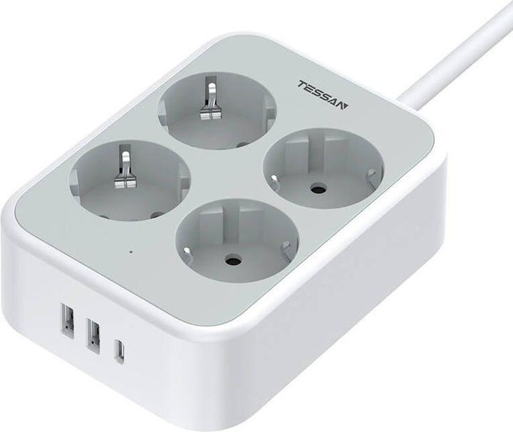 Produktbild Tessan power strip TS-PS01DE00 (4 x, USB-C, USB-A)
