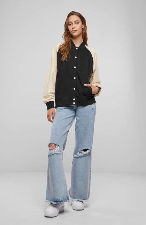Actual product image Urban Classics Ladies Light Terry Raglan College Jacket - 166857 (L)