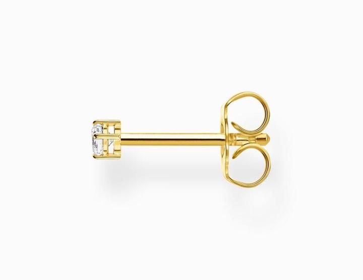 Actual product image Thomas Sabo Stud earrings (single piece) (925 silver, 750 yellow gold gilding)