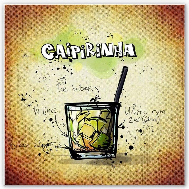 Produktbild Trenddeko Caipirinha - Rezept (50 x 50 cm)