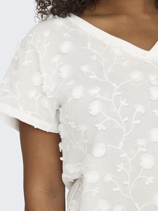 Produktbild Only Normal geschnitten V-Ausschnitt Curve Top Top (54)