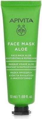 Apivita Face Mask with Aloe Moisturizing and Refreshing 50ml (50 ml)