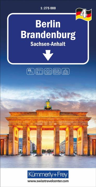 Immagine prodotto Kmmerly+Frey Regional-Strassenkarte 4 Berlin Brandenburg 1:275.000
