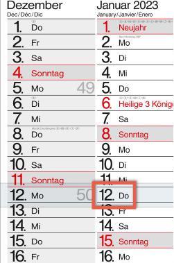 Produktbild Bühner 3-Monatskalender (A2, Kein Einband, Deutsch)