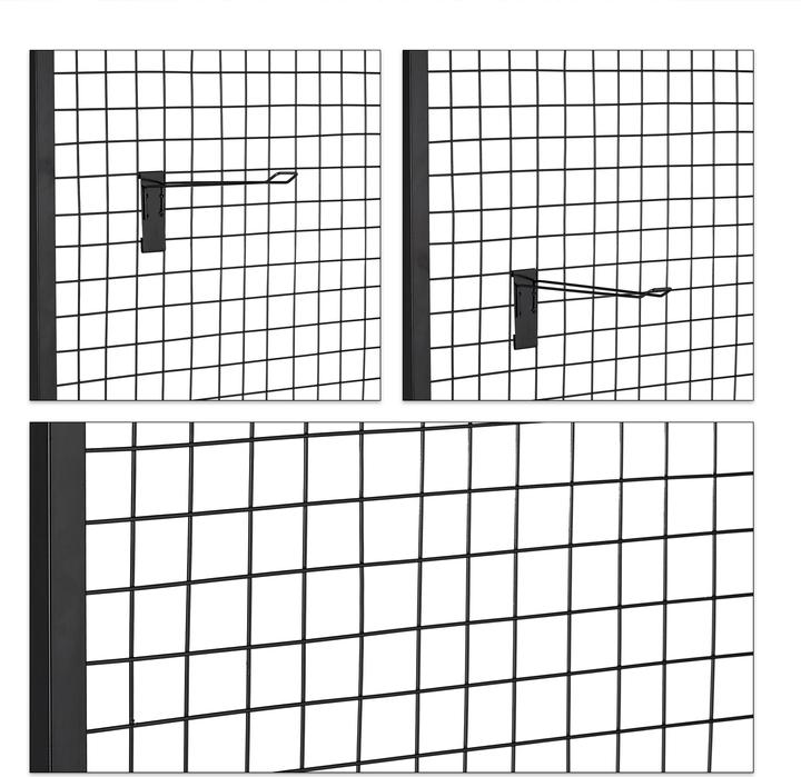 Actual product image Relaxdays Gridwall Mesh Panel Display, Product Stand