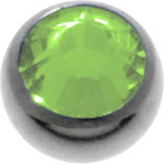 Produktbild Bijouteria 1.2mm Titan Piercingteil (Swarovski Kristall, Titan)