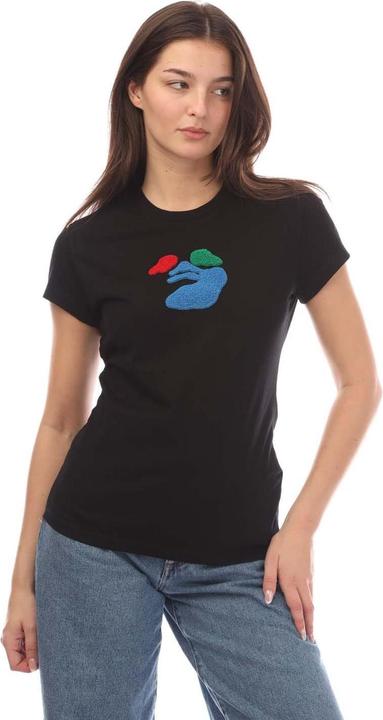 Actual product image Off Womens/Ladies Medium Face Fitted T-Shirt (32 D)