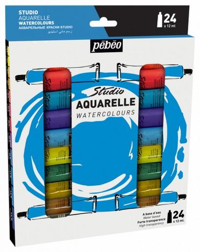 Image du produit Pebeo aquarelle Fine Set 24 tubes (12 ml)