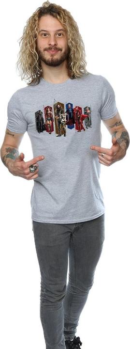 Image du produit - T-shirt JUSTICE LEAGUE MOVIE TEAM HEXAGONS - Homme (S)