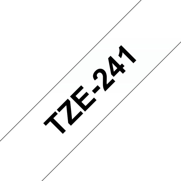 Immagine prodotto Brother TZe-241 (1.80 cm, Nero, Bianco)