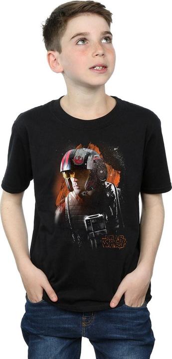 Immagine prodotto Star Wars The Last Jedi Poe Dameron Brushed Maglietta Ragazzi (116)