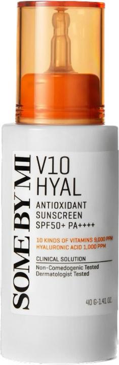 Some By Mi (SOMEBYMI) V10 Hyaluronic Acid Antioxidant Sunscreen 40g SPF50 PA (Suntan cream, SPF 50, 40 ml)