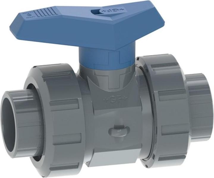 Actual product image GF Piping Systems GF ball valve 542 with adhesive sleeve 40mm