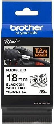 Actual product image Brother TZeFX241 (2 cm, White)