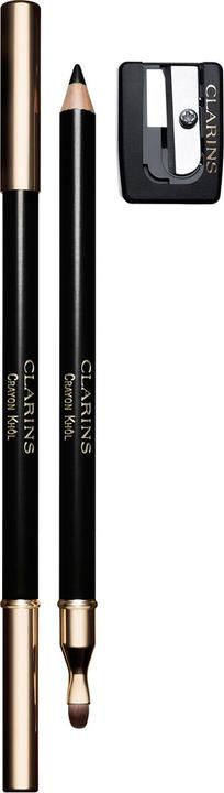 Actual product image Clarins Crayon Khol Long-Brush & Sharpener (01 Carbon Black)