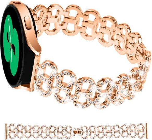 Immagine prodotto MU Style Bracciale di ricambio in metallo con pietre scintillanti della serie UH (20 mm, Lega metallica)