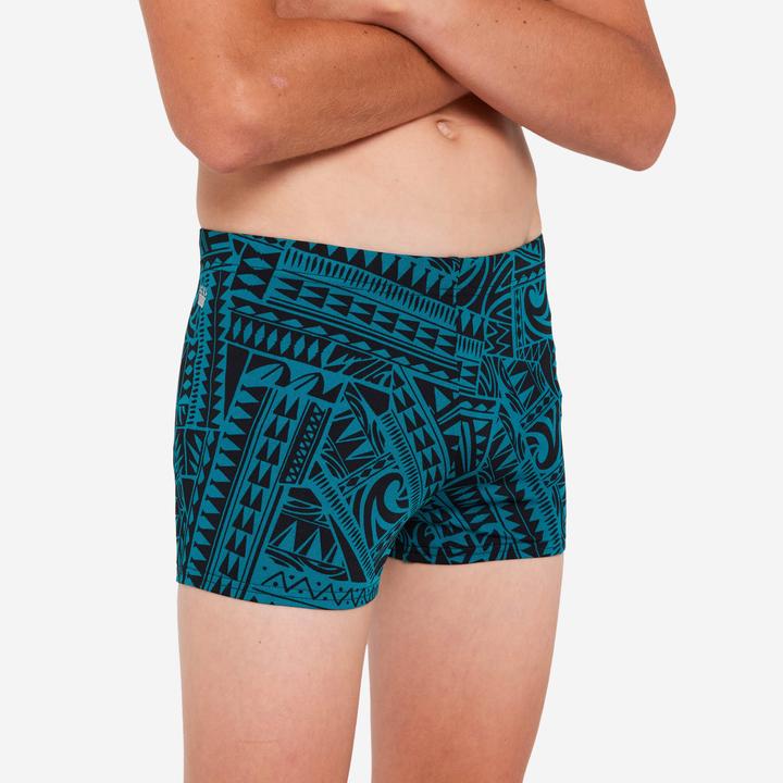 Produktbild Nabaiji Badehose Boxer Jungen - 500 Fitib Fatu grün (5, 6)