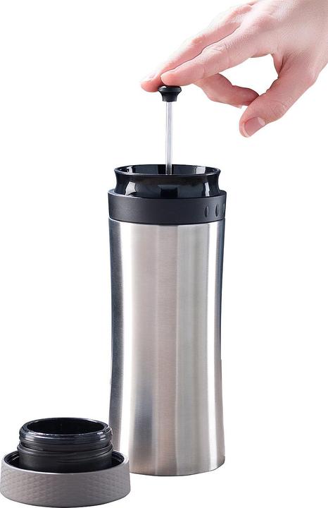 Actual product image Rosenstein & Söhne 2in1 stainless steel thermo cup with French press system (0.48 l)