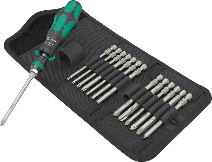 Actual product image Wera Kraftform Kompakt 838 RA-R M Set 1 (Pozidriv cross recess (PZ), Phillipps cross recess (PH), Allen screw, Pin-torx, Port)