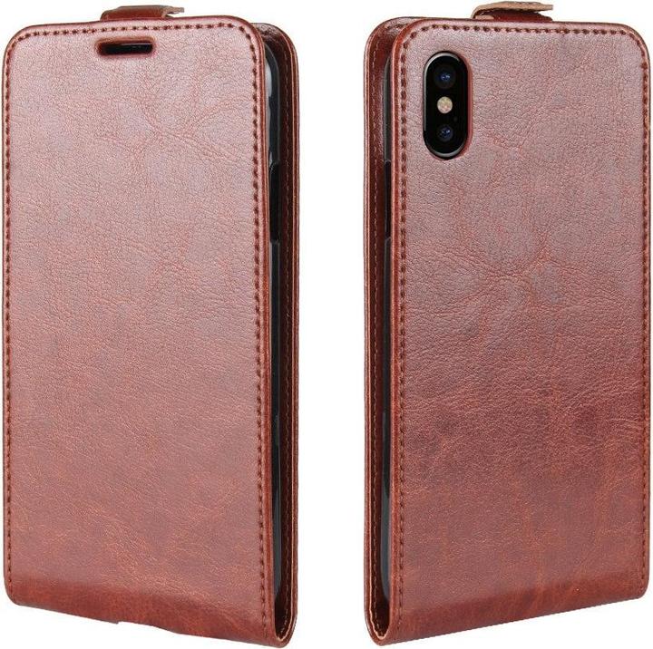 Produktbild Cover-Discount Leder Flip Case mit Fotofach vertikal (Apple iPhone X, Apple iPhone XS)
