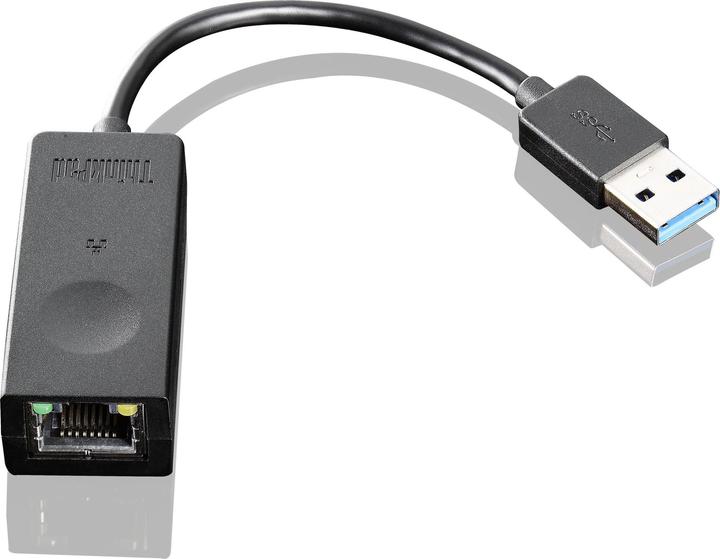 Actual product image Lenovo 3.0 ethernet adapter USB (USB 3.0, RJ45 Gigabit Ethernet (1x))