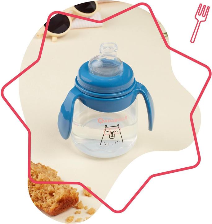 Actual product image Badabulle Drinking cup with drip stop (180 ml)
