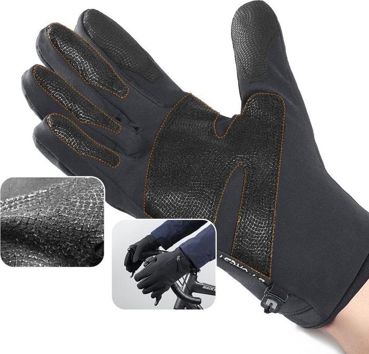 Produktbild Hurtel Rutschfeste Winter-Handy-Sporthandschuhe (Grösse S) – schwarz (S)
