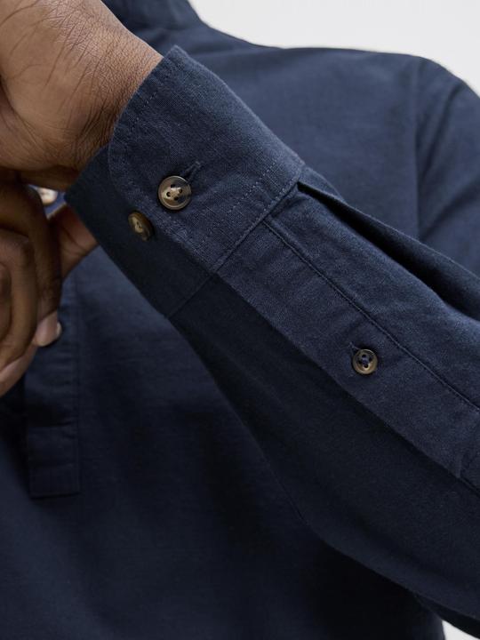 Produktbild Jack & Jones Jjesummer Half Placket Shirt Ls Sn (S)