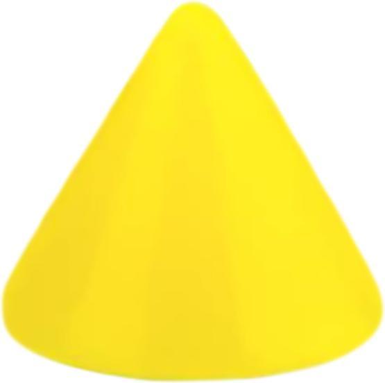 Produktbild Star Piercing Cone Neon gelb (ohne Messing, Acryl)