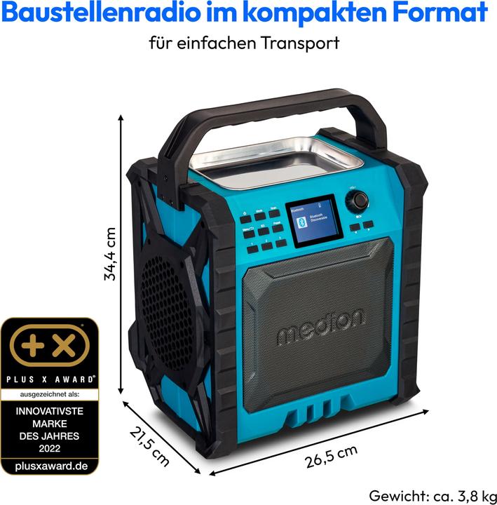 Image du produit Medion Life P66896 (DAB+ DAB, FM, Bluetooth)