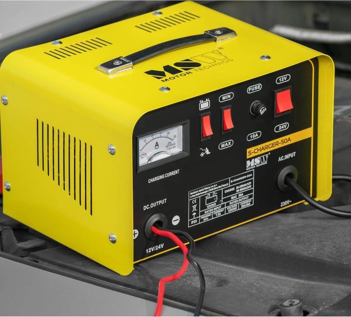 Immagine prodotto MSW Autobatterie Ladegerät 12V Kfz Pkw Ladegerät Batterie Starthilfe 12 24 V 20 30 A (12V, 24V, 30 A)