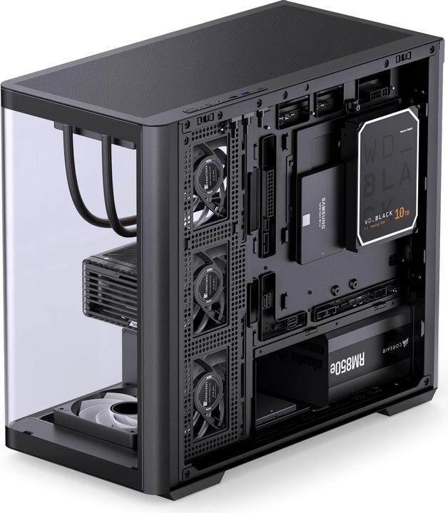 Productafbeelding Jonsbo D300 - zwart, 270&deg - gehard glas (Mini-ITX, mATX)