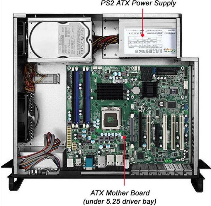Actual product image Techly I-CASE MP-P4HX-BLK6 computer case rack (ATX)