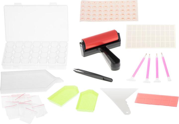 Actual product image Ikonka Diamond Painting Embroidery Accessory Set