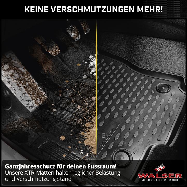 Image du produit Walser Tapis en caoutchouc XTR pour Skoda Fabia II/Fabia Combi II 12/2006 - 12/2014 (2 tapis avant + 2 tapis arrière)