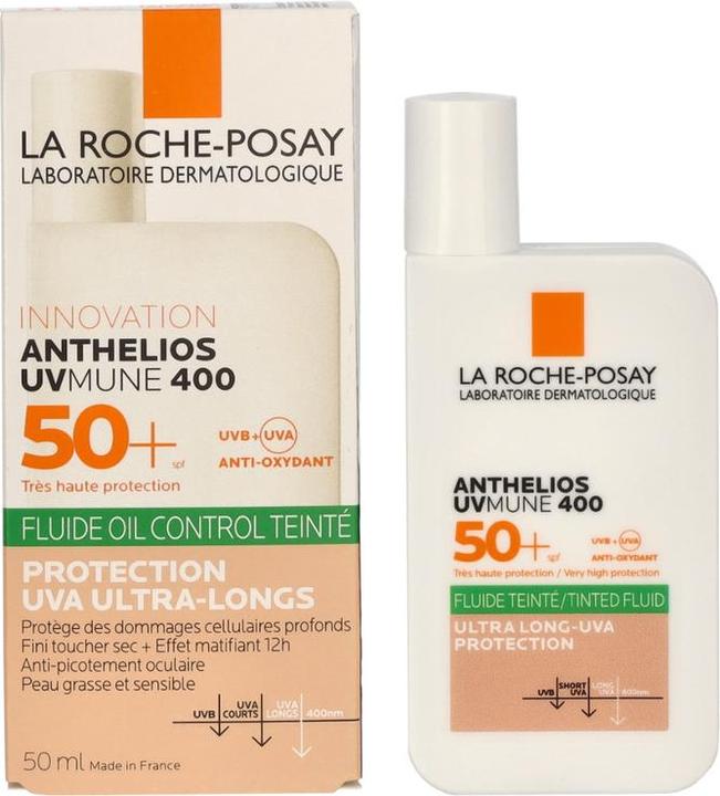 La Roche Posay LRP Anthelios UVmune 400 Tinted Fluid SPF50+ (Sonnencreme, SPF 50+, 50 ml)