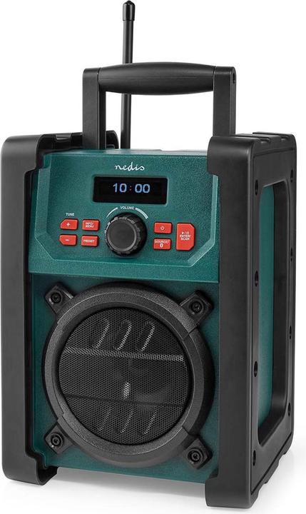 Immagine prodotto Nedis Radio DAB + Versione da tavolo DAB+ / FM 2,2" Monitor bianco e nero Alimentazione a (DAB, FM, Bluetooth, WiFi)