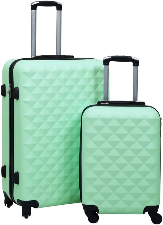 Image du produit VidaXL Set de trolleys, vert menthe (Bagage à main (jusqu'à 50l), L (90 - 115l))