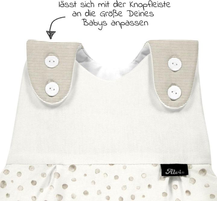 Produktbild Alvi Baby-Ganzjahresschlafsack Mäxchen Aqua Dot Gr. 50/56 (56 cm)