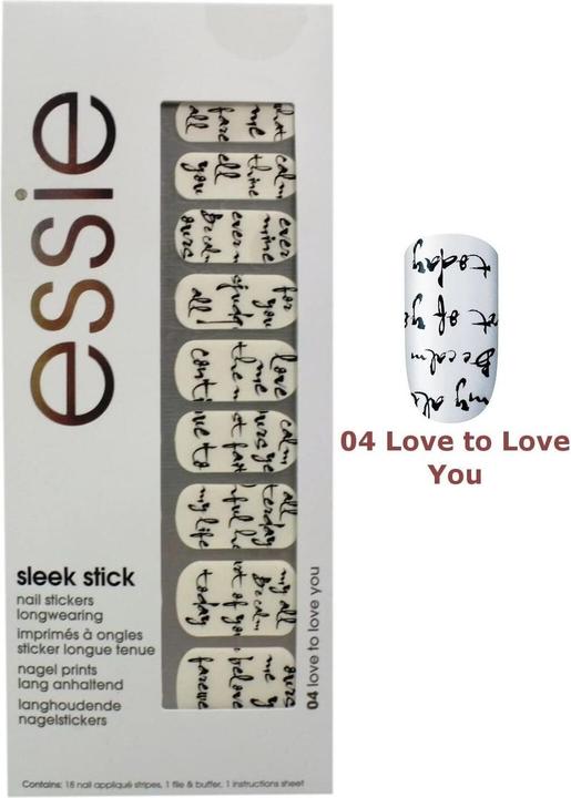 Actual product image Essie Set stickere pentru unghii Sleek Stick No.04 Love To Love You