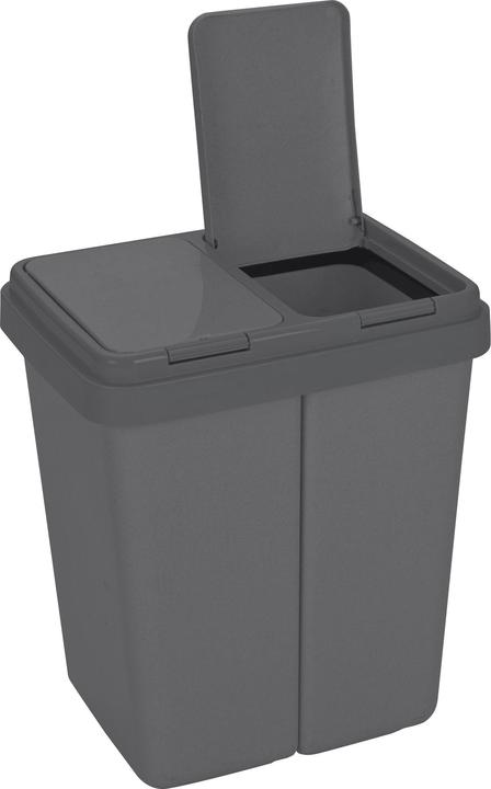 Produktbild Ribelli Duo Müllbehälter, Anthrazit (50 l)