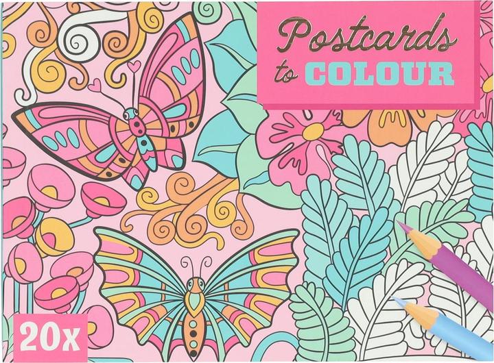Image du produit Wins Holland Cartes postales à colorier d'animaux (20 pcs)