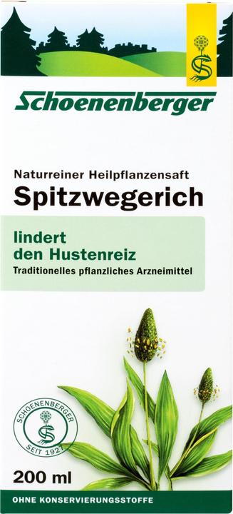 Schönenberger Succo naturale di pianta medicinale Ribwort, soluzione da 200 ml