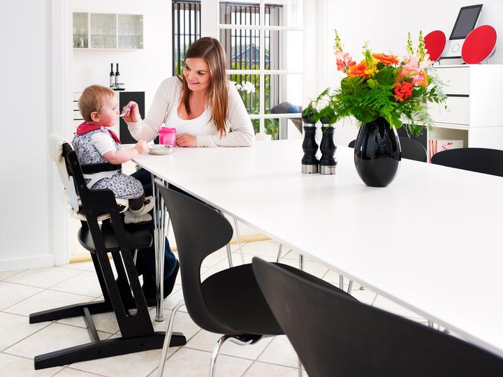 Actual product image Baby Dan DanChair Traditional High Chair Hard Seat Black (Highchair)