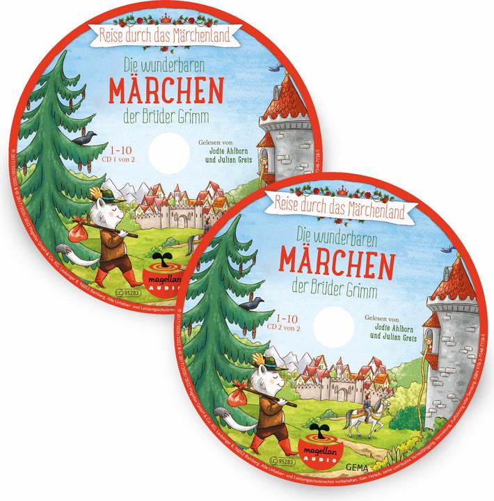 Journey through Fairyland - The Wonderful Fairy Tales of the Brothers Grimm (Audio CD) (Jacob and Wilhelm Grimm, Rainer Bielfeldt, Larisa Lauber, Jodie Ahlborn, Rusalka Deer, German)